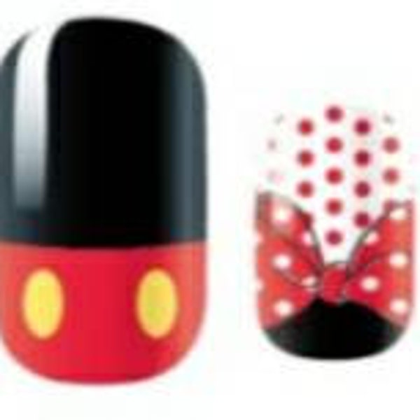 Mickey mouse nail wraps, 100% nail polish stickers, nail polish strips, nail decals, nail art, disney nails, nail wraps, nail strips #1327