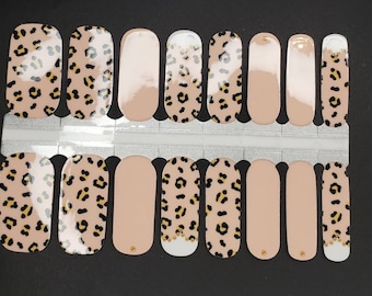 Leopard Print Nail Polish Strips: Easy Nail Art Decals