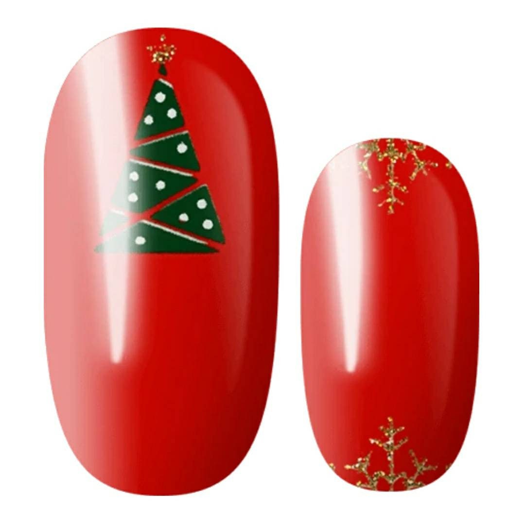 Oh Christmas Tree Nail Polish Wraps, 100 Nail Polish Stickers, Nail