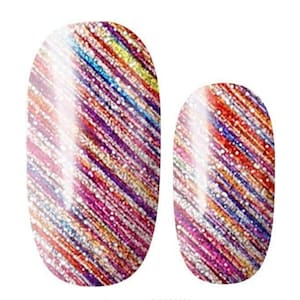 Dance party nail wraps, nail polish wraps, 100% nail polish stickers, nail polish strips, nail decals, nail art, glitter nail wraps, #S1233
