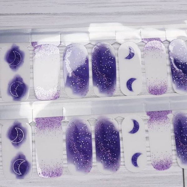 Nail Stickers Moon Etsy