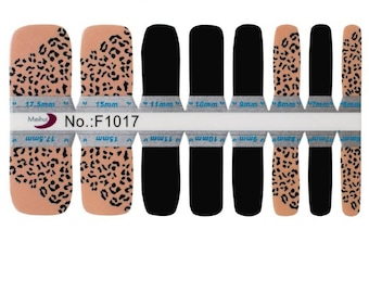 Leopard Toenail Polish Strips: Pedicure Nail Art Decals