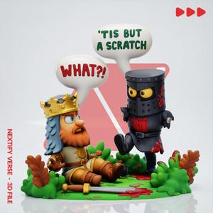 Chibi The Black Knight - Monty Python and the Holy Grail STL File