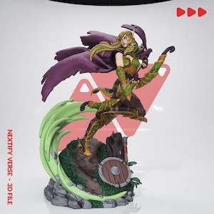 Alleria Coursevent - Fichier STL Warcraft III 1-10
