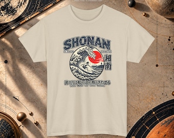 Shonan T-shirt met Japanse golfprint