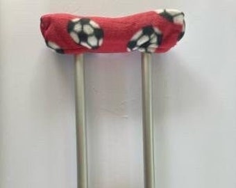 Crutch Covers - Basketball and Red Soccer Ball Options (Football)