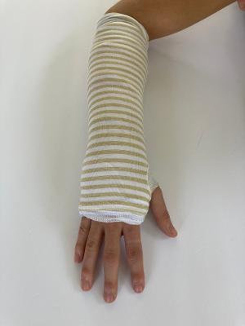 Arm Cast Cover Black/Silver or Gold/White Options image 4