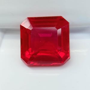 Brilliant Red Ruby 10-12 Ct Shape Square Natural Loose Certified Gemstone For Jewelry Making and Earring Top Real Quality This Stone AB093