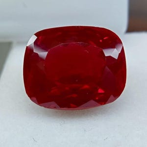Brilliant Mogok Pigeon Blood Ruby 10-12 Ct Shape Cushion Cut Natural Loose Certified Gemstone For Jewelry Making and Necklace Real Gemstone