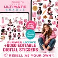 8,000+ Digital Stickers with PLR & MRR Rights | PNG Planner Sticker Bundle product logo