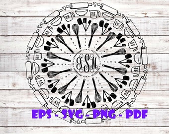 Download Mandala Kitchen Svg Etsy