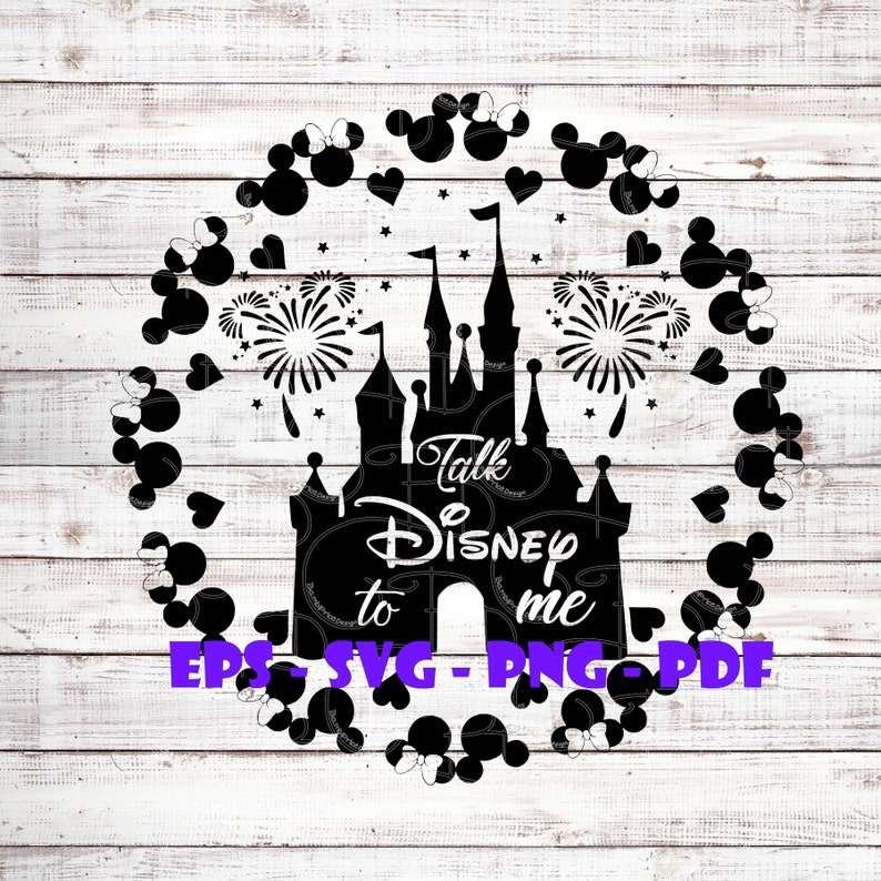 Download Talk Disney to Me Mandala Cinderella Castle Disneyworld | Etsy