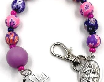 Bag Clip, Safe Travel Bag Clip, Airplane Travel Bag Clip with Prayer Card