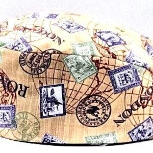 Scrub Cap, Foreign Travel Print Scrub Cap, Travel Scrub Cap, Vacation Scrub Cap