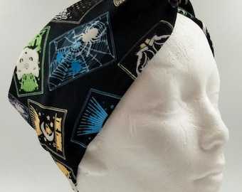 Tarot Card Print Knit Headband, Stretchy Headband, Knit Headband for Women, Hair Accessory