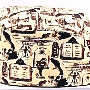 Scrub Cap, Halloween Scrub Cap, Halloween Spells Print Scrub Cap