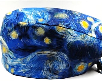 Scrub Cap, Unisex Scrub Cap, Starry Scrub Cap