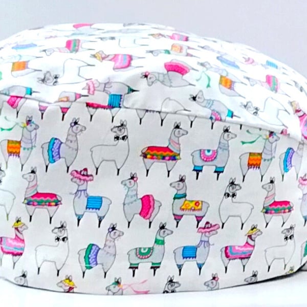 Scrub Cap, Llama Scrub Cap, Llama Surgical Cap, Llama Print Scrub Cap