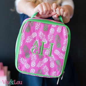 Pineapple Lunch Box, Personalized Lunch Box, Cute Lunch Box, Monogramming