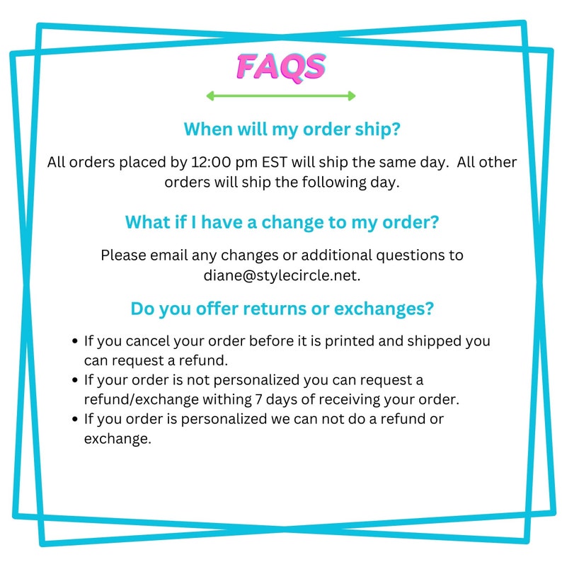 Style Circle FAQs