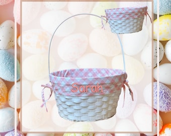 Personalized Gingham Easter Basket- Make Holiday Preparations Stylish and Special