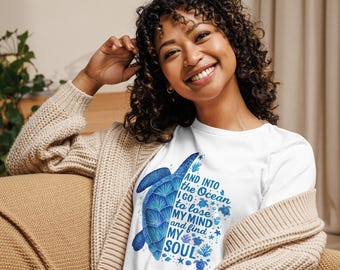 Sea Turtle Graphic T-Shirt | Ocean Lover Beach Vacation Tee