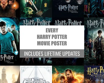 Every Harry Potter Movie Poster (Digital Download)