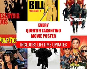 Every Quentin Tarantino Movie Poster (Digital Download)
