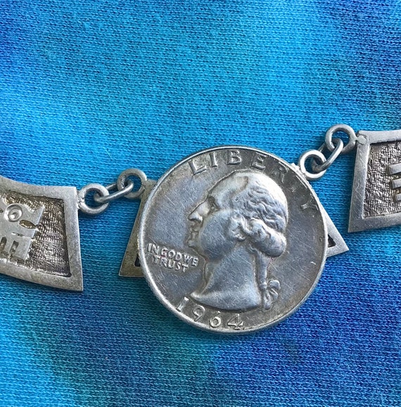 Vintage Ecuador Sterling Silver Necklace Figural … - image 5