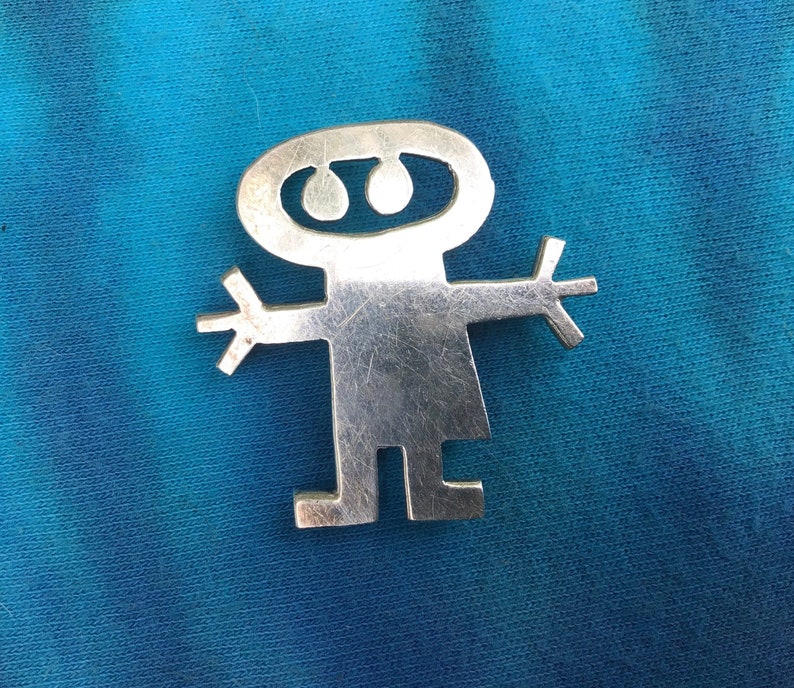 Mik Stousland Vintage American Sterling Pin