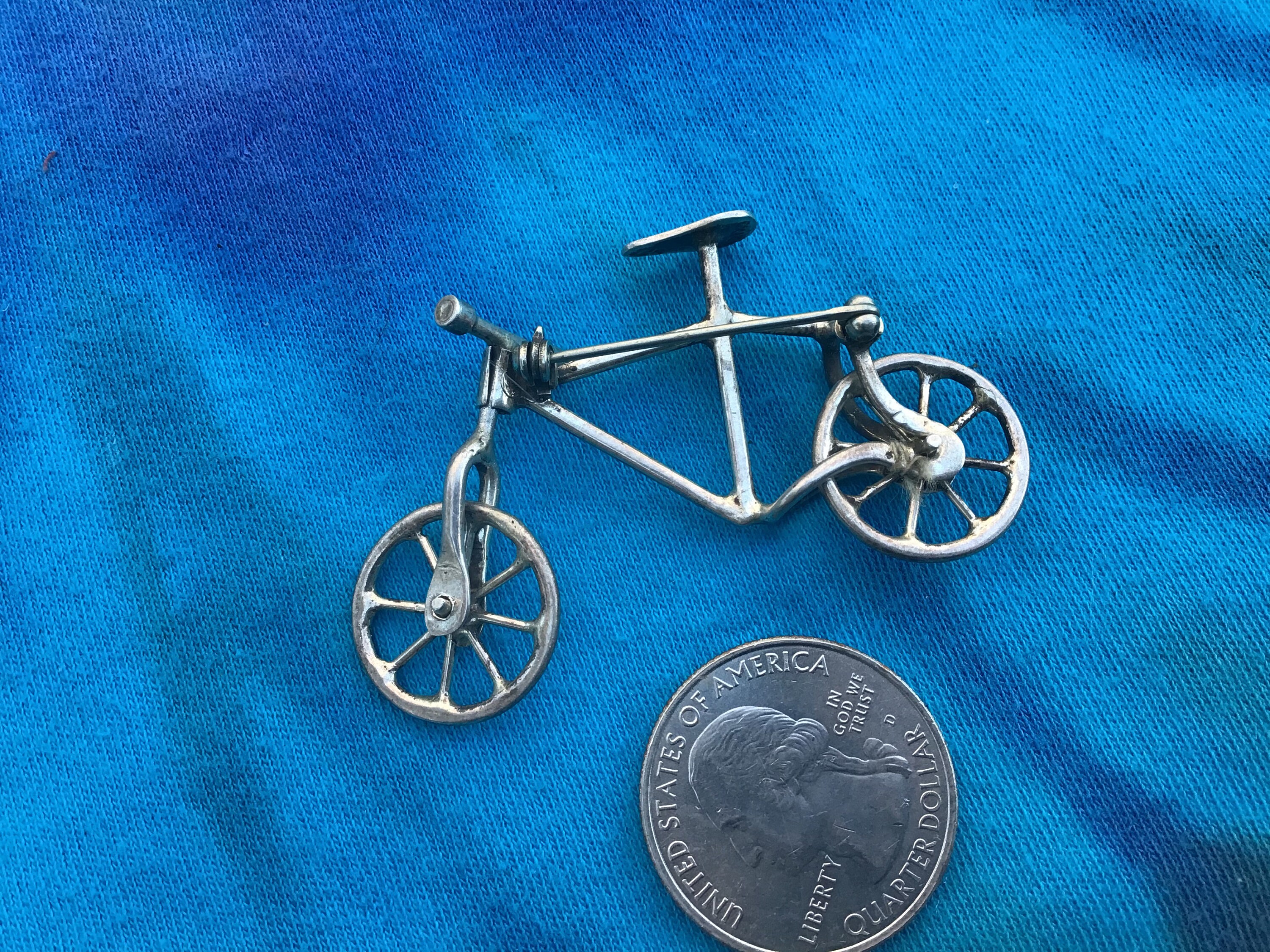 Vintage Mexican Sterling Bicycle Pin Etsy 日本