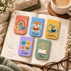 Personalized Phonics Decoding Magnetic Bookmark with Custom Name, Early Reader and Reading Teacher Gift