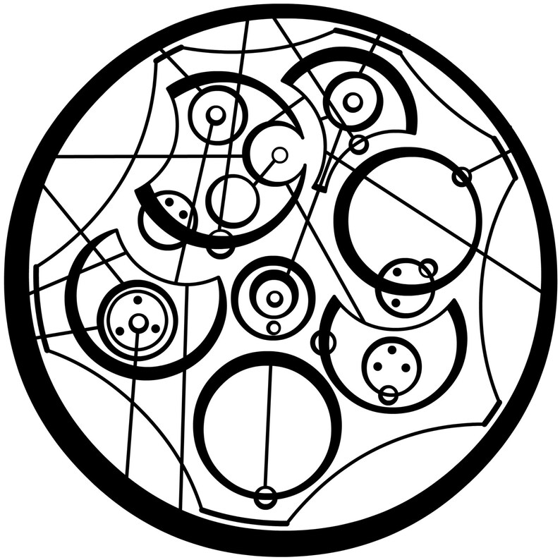 Doctor Who Circular Gallifreyan Transliterations custom | Etsy