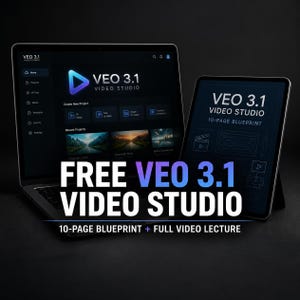Veo 3.1 AI-videostudioplan: Filmiska instruktioner, guide utan kod (PDF) Veo 3 gratis för alltid