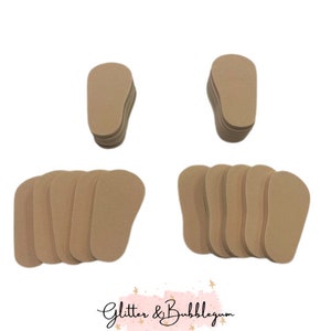 5mm Doll shoe soles to make shoes for 18 inch dolls such as American Girl in beige to make 10 pair.