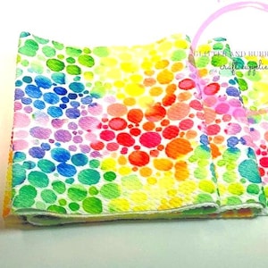 Liverpool bullet fabric strip in rainbow bubble