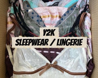 Y2K-Nachtwäsche-/Dessous-Set | Vintage 2000er | XS–L | Einzeln verpackt
