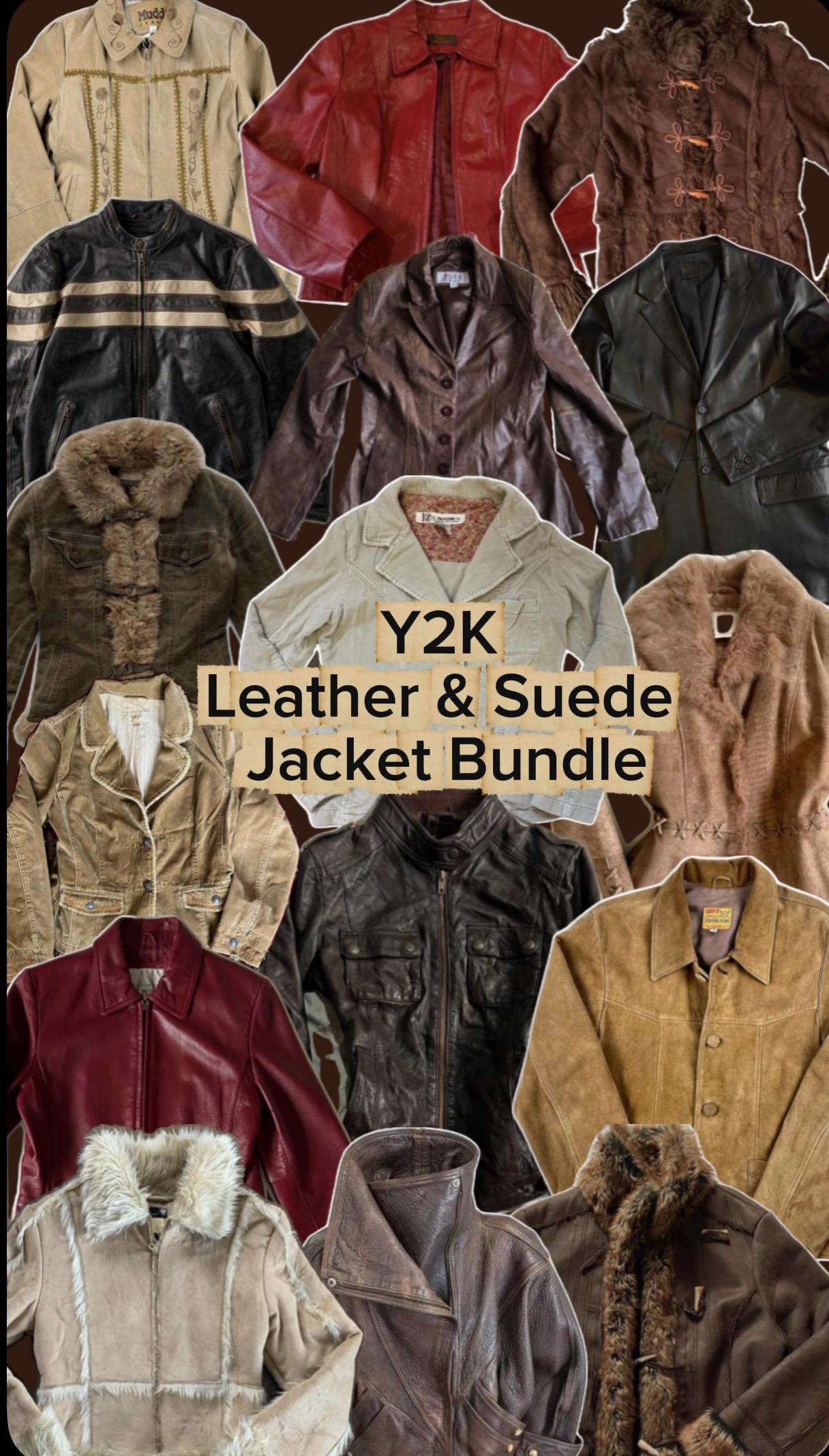 Leather Jacket 2000s - Etsy