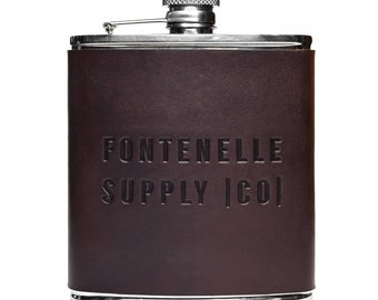 Leather Wrapped Flask