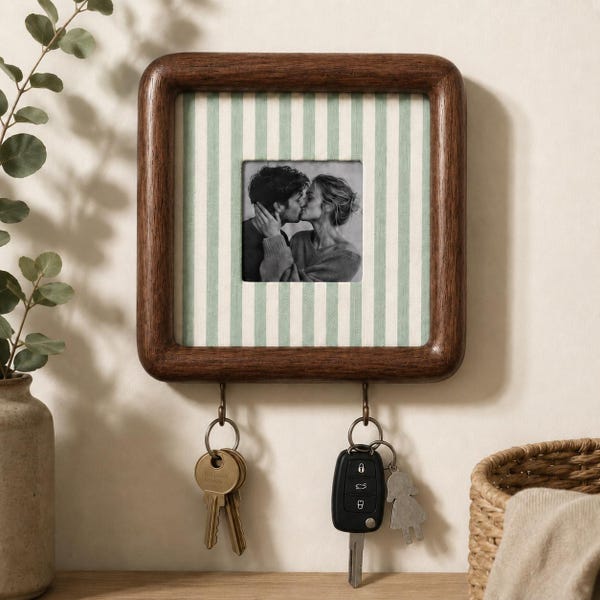Couples Personalized Photo Frame Key Holder Housewarming New Home Gift
