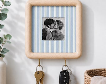 Newlyweds Personalized Photo Frame Key Holder Housewarming Gift