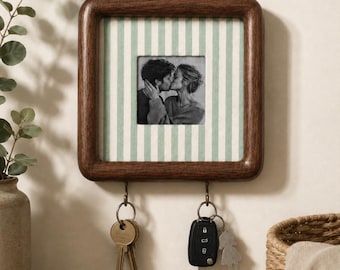 Couples Personalized Photo Frame Key Holder Housewarming New Home Gift