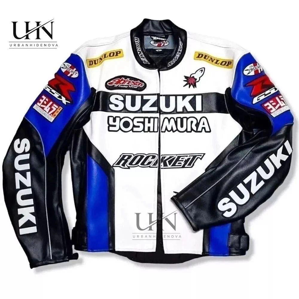 White and Blue Jacket Suzuki - Etsy