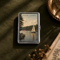 North Shore Sailboat Lake Cigarette Case Wallet Business Card Holder
