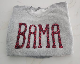 Custom Oversized Rhinestone Sweatshirt