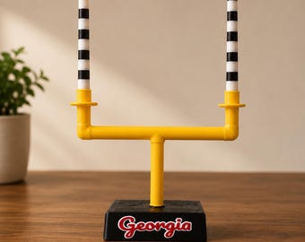 Custom Football Field Goal Candle Holder, Personalized Team Name Decor, Game Day Taper Candle Holder, Football Party Table Decor