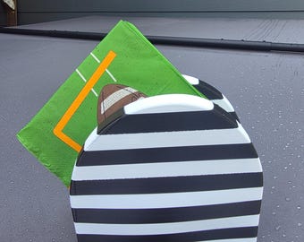 Fußball-Serviettenhalter (STL-Datei) | 3D-Druckdatei für Spieltags-Serviettenhalter | Fußball-Partydeko | Sport-Tischdeko (digitaler Download)
