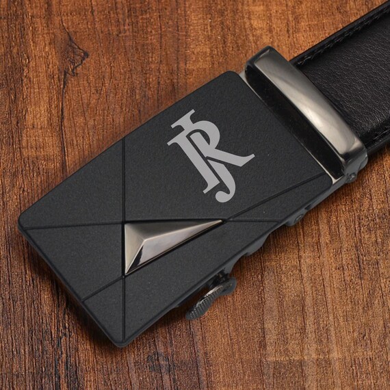 A chunky zinc alloy belt buckle engraved with whatever you want — the kind of personalized accessory that actually gets worn, not shelved.