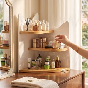 Acryl Kosmetik Organizer in Katzenform, Make-up Organizer, Skincare Aufbewahrung, Parfumhalter, Badezimmer Organizer, Schminktisch Ablage