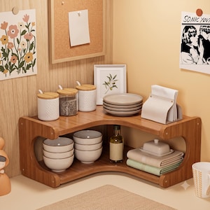 Étagère de Rangement Multiniveau pour Plan de Travail, Organisateur de Bureau, Rangement Cuisine, Organisateur de Table, Étagère à Thé
